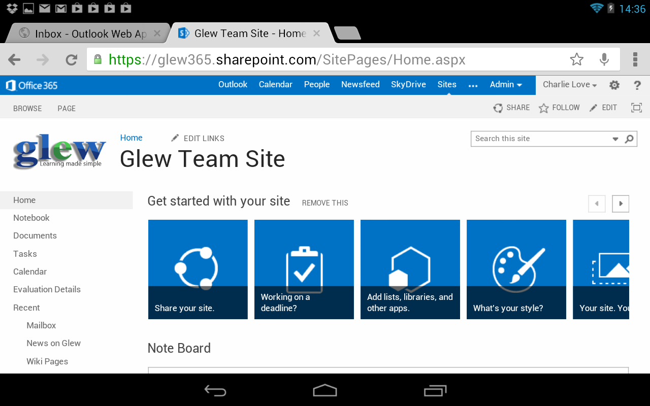 Office 365 Wave 15 Mobile Support Charlie Loveorg
