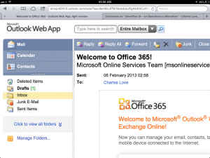 Outlook Web App - Zoomed