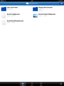 Skydrive Pro on iPad for Glow